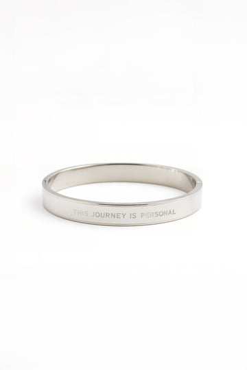 Silver Inspo Quote Bangle